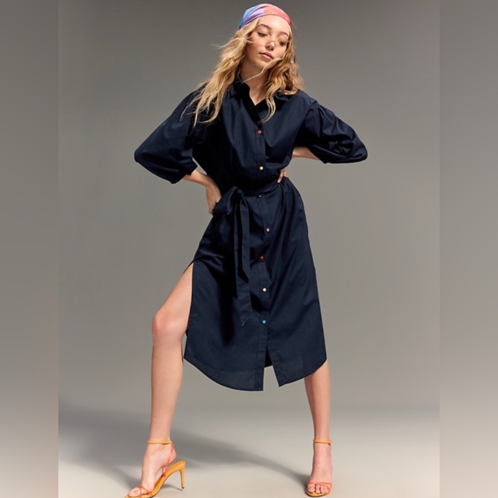 NWT! Old Navy x Christopher John Rogers Maxi Shirt Dress - Size Medium 🚂